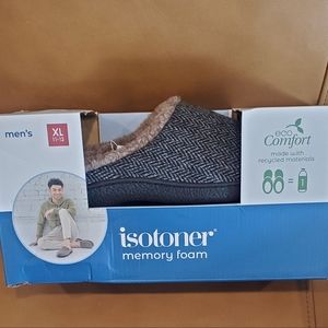 New Men's sizes Isotoner Memory Foam Slippers